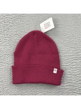 Topo Designs Wool Blend Beanie Damson Pink One Size New With Tag